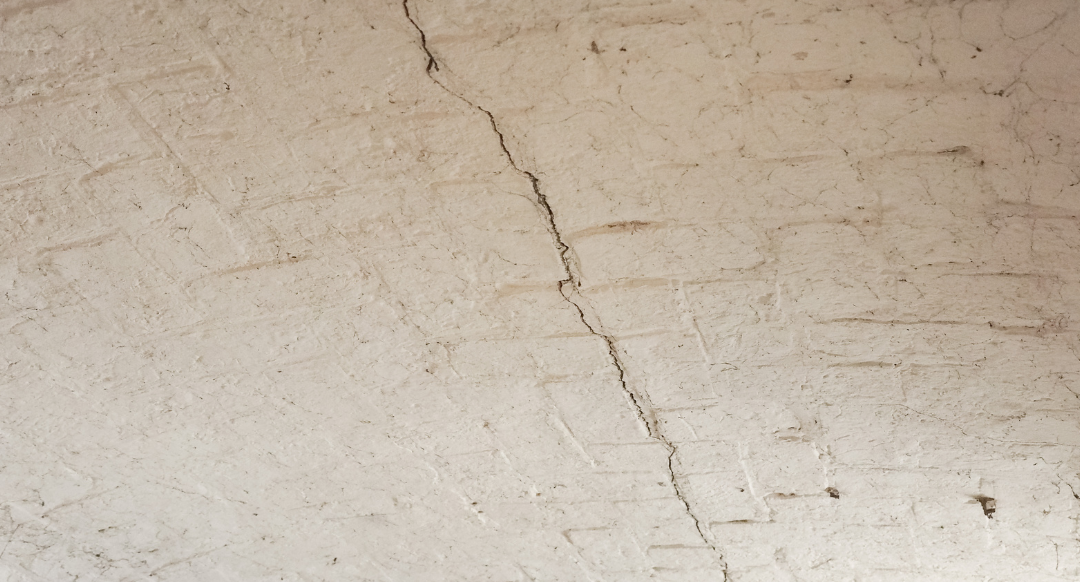 What does a cracked ceiling mean? 
