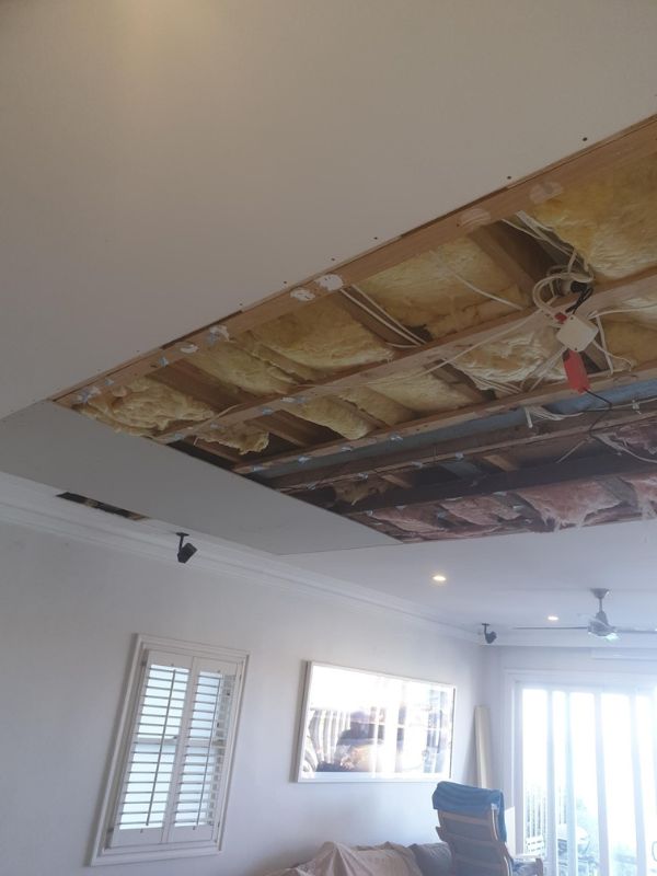 living room ceiling for renovation in marrickville