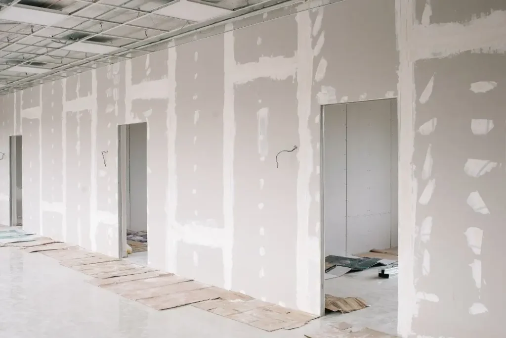 commercial plastering process