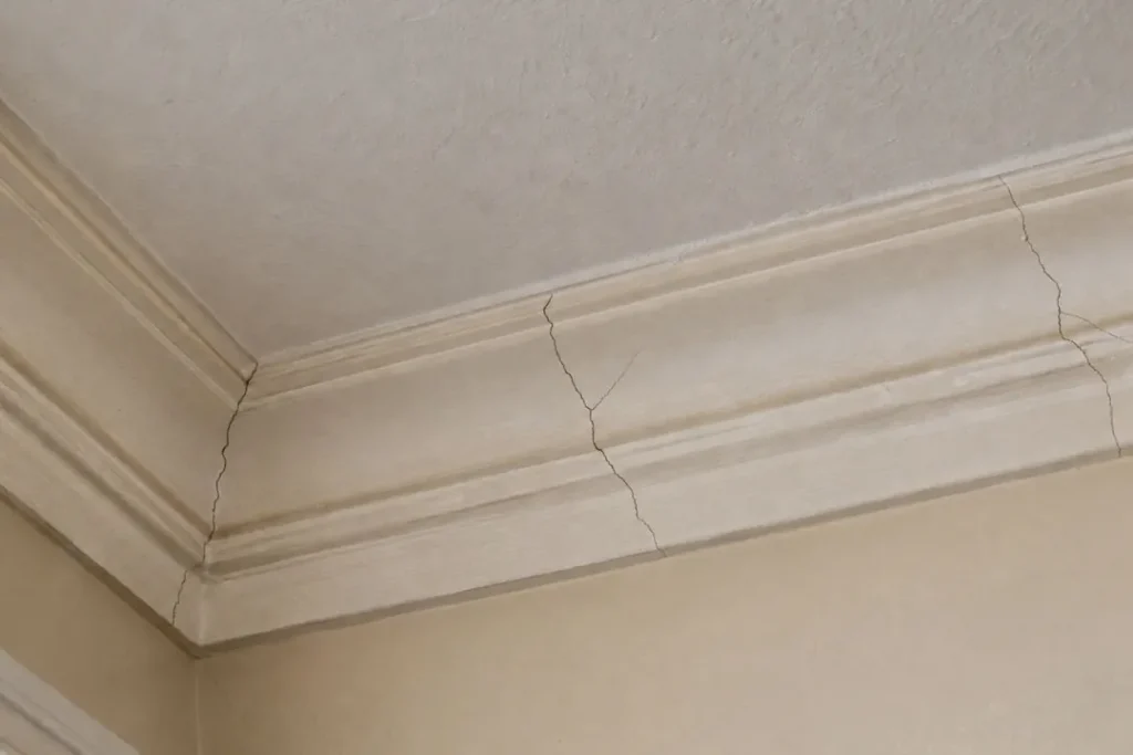 cornice hairline cracks