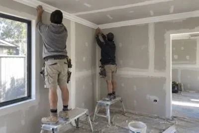 new cornice ongoing installation